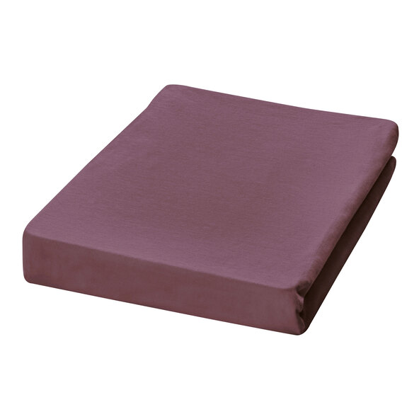 Jersey hoeslaken, 180-200 x 200 cm, bordeauxrood