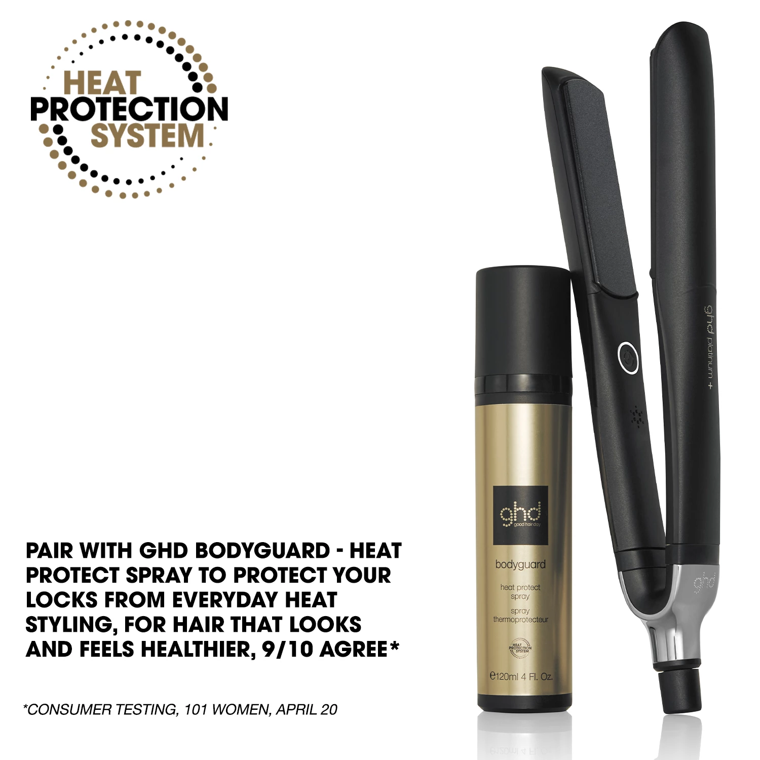 Placă de îndreptat părul ghd Platinum+ Negru Negru - ghd