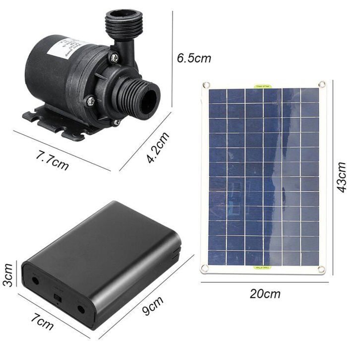 Pompa ad acqua solare Odipie 800L/H 50W senza spazzole, ultra silenziosa, motore SubSN, decorazione per fontana da giardino