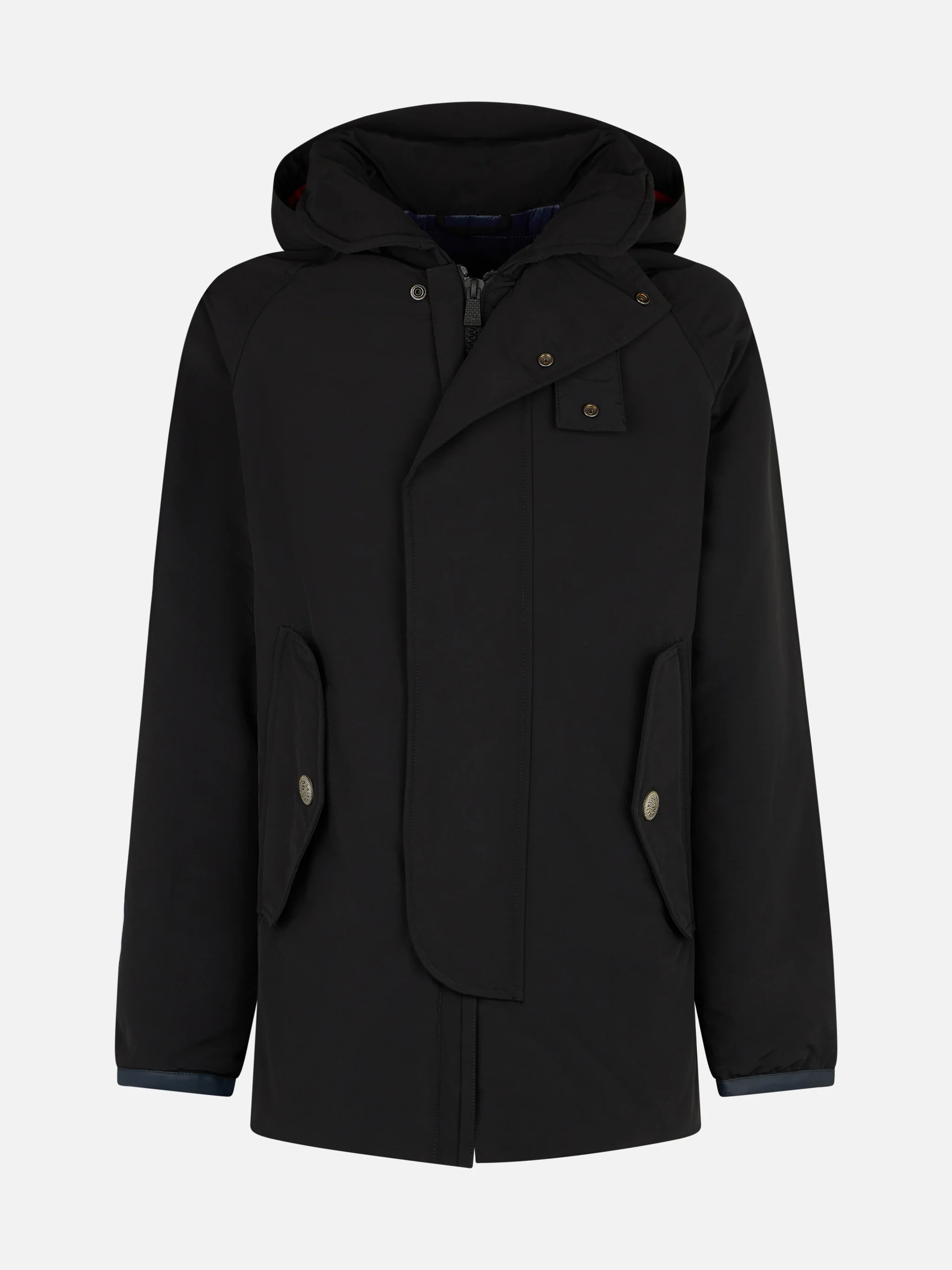 Voyager herenparka met capuchon in grijs