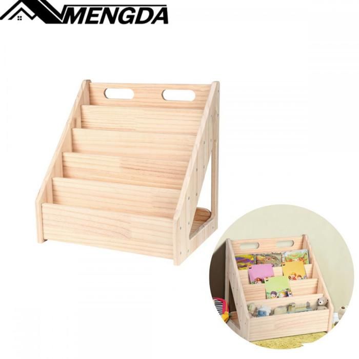 Biblioteca infantil - MENGDA - Estantería de lectura - 6 niveles - Estantería de almacenamiento para jardín de infancia - Madera