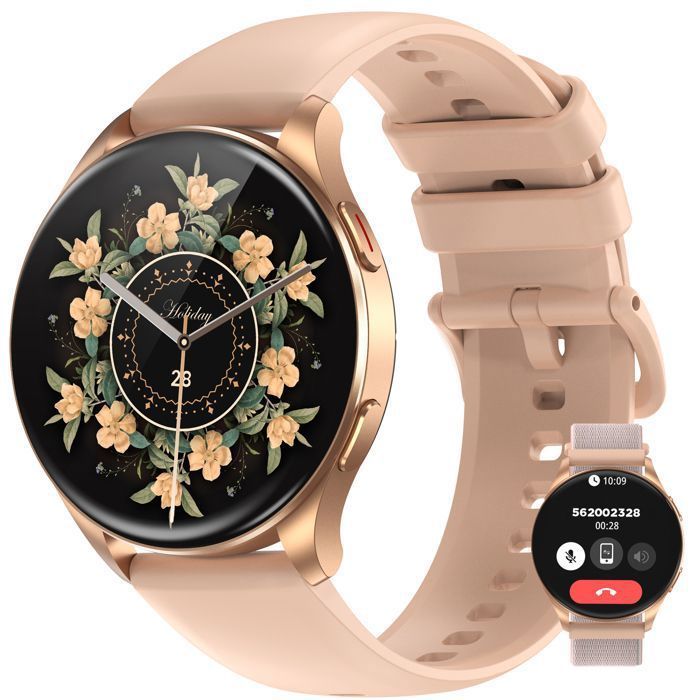 Montre Connectée Femme pour iPhone/Samsung/Android,1.43