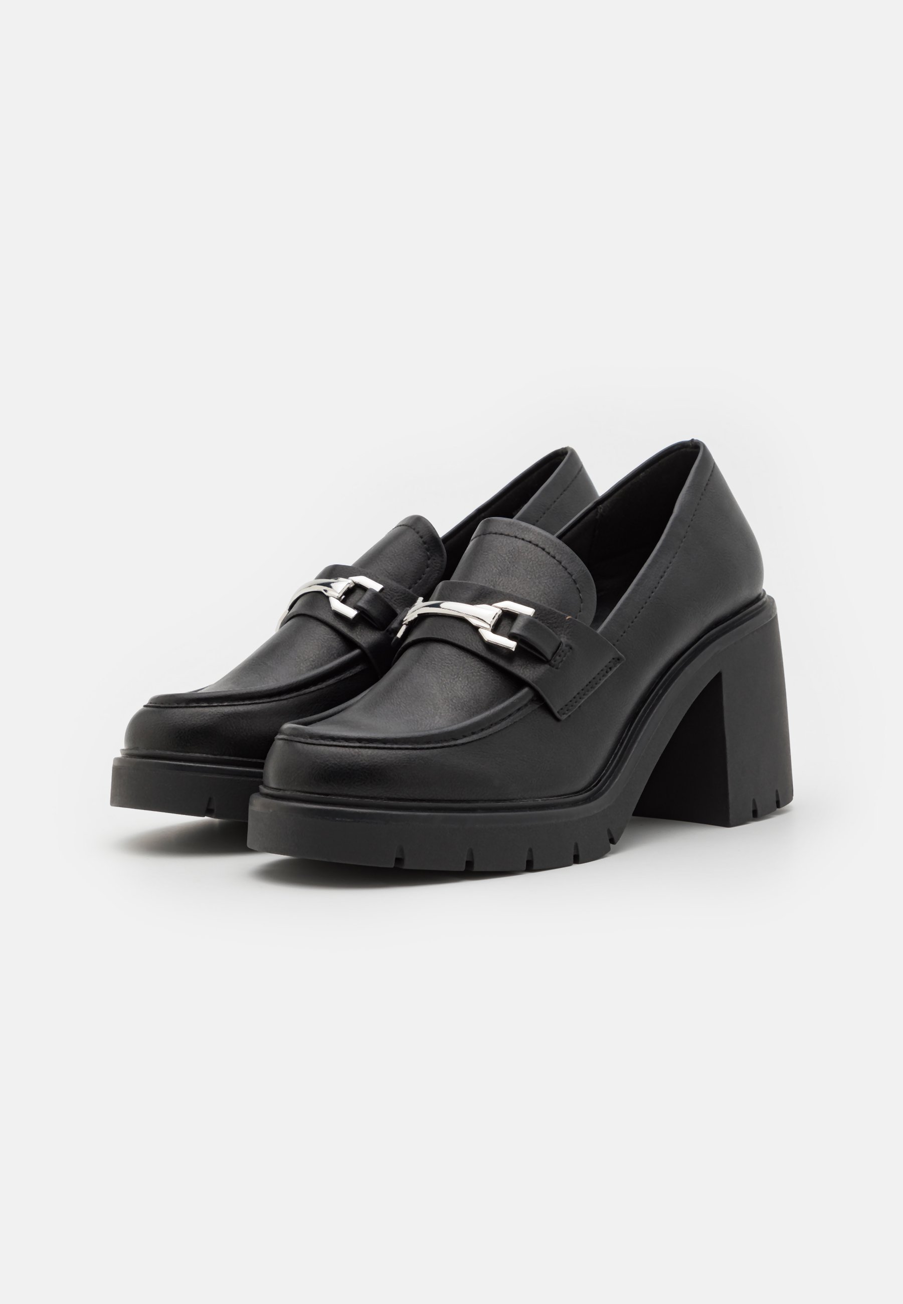 Appelez-les talons compensés de printemps - noirs