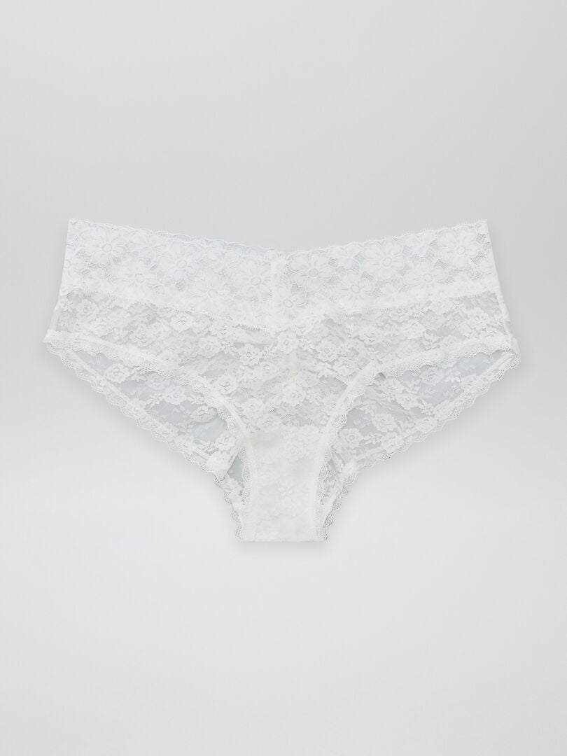 Conjunto de 3 calcinhas de renda - VERMELHAS