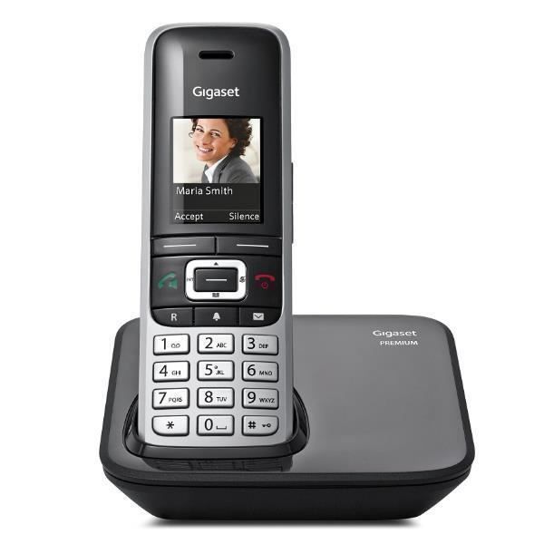 Teléfono inalámbrico - GIGASET - Gigaset Premium 100 Im - Negro - 1 auricular - Uso general
