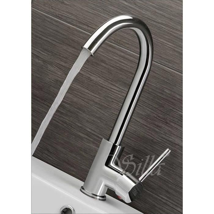 SILLA Brass Basin Mixer Tap - Water-Saving Tap - Chrome Finish - 333-21-UNIW