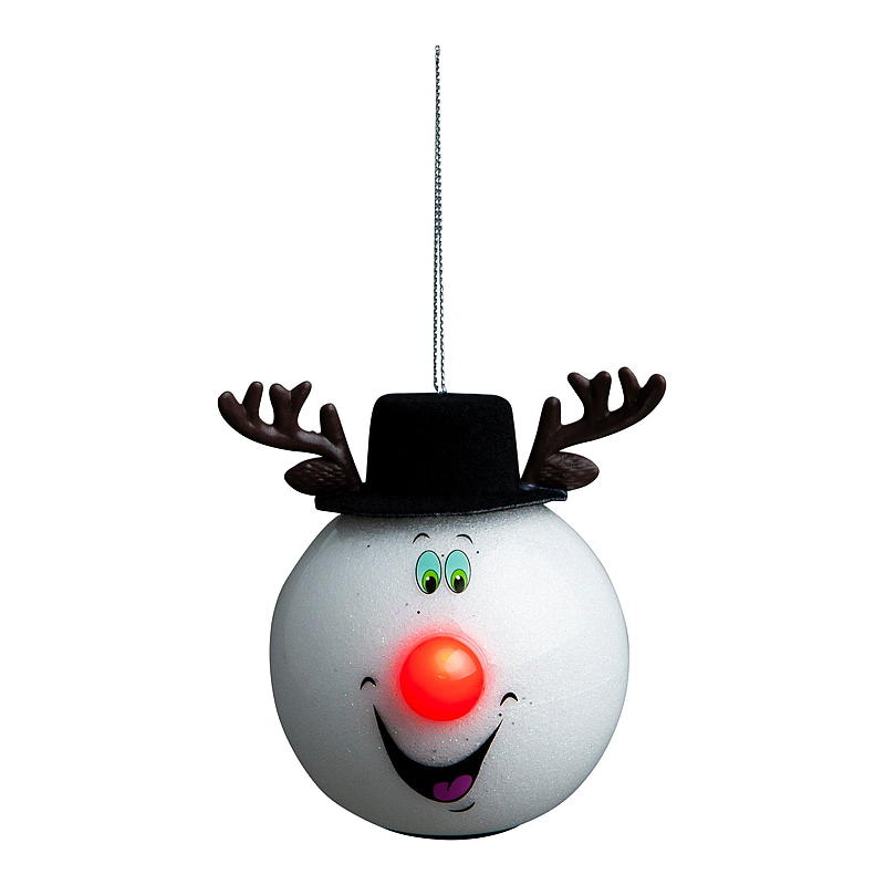 Pallina di Natale Light IT con luce, altezza 8 cm, funzionamento a batteria
