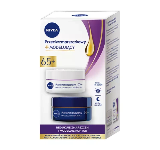 NIVEA Przeciwzmarszczkowy   Modelujący 2 pack krem na dzień SPF30 65  50 ml   krem na noc 50 ml