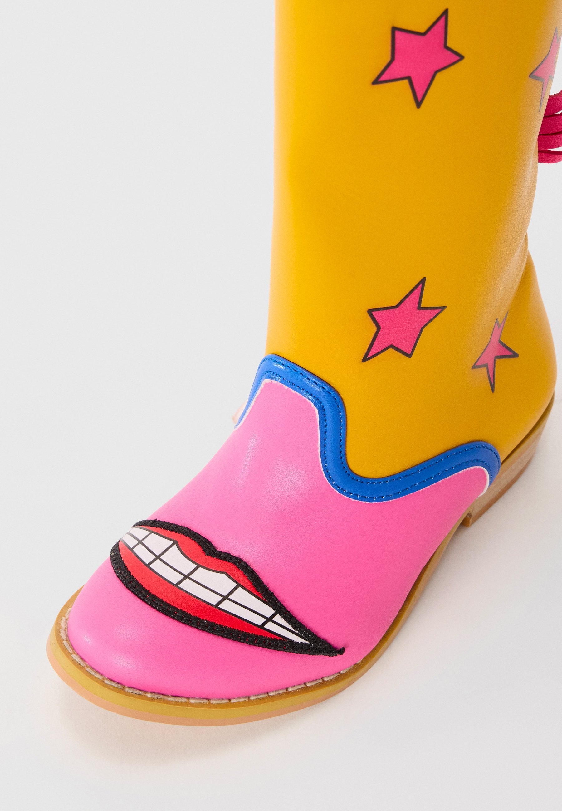 Bottines Stella McCartney Kids style cowboy/motard - multicolores