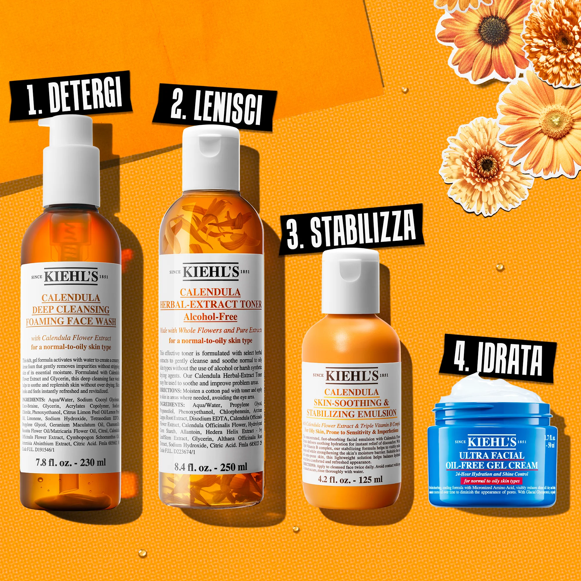 Idratanti Calendula Skin-Soothing & Stabilizing Emulsion - Tratt.viso 24 ore lenitiva