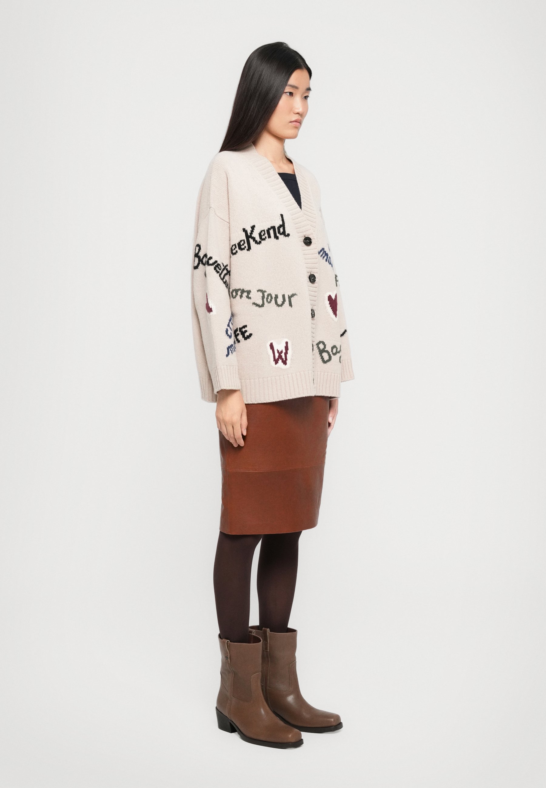 WEEKEND MaxMara BELGIO - Strickjacke - ecru