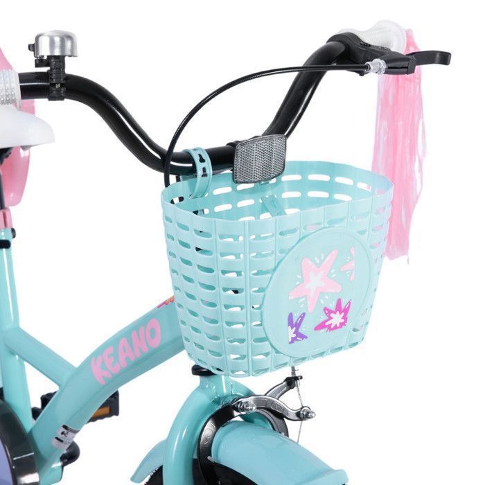 Vélo pour enfants - JOYSTAR - 20 pouces - Avec panier noir et siège pour poupée - Convient aux enfants âgés de 7 à 13 ans - Vert