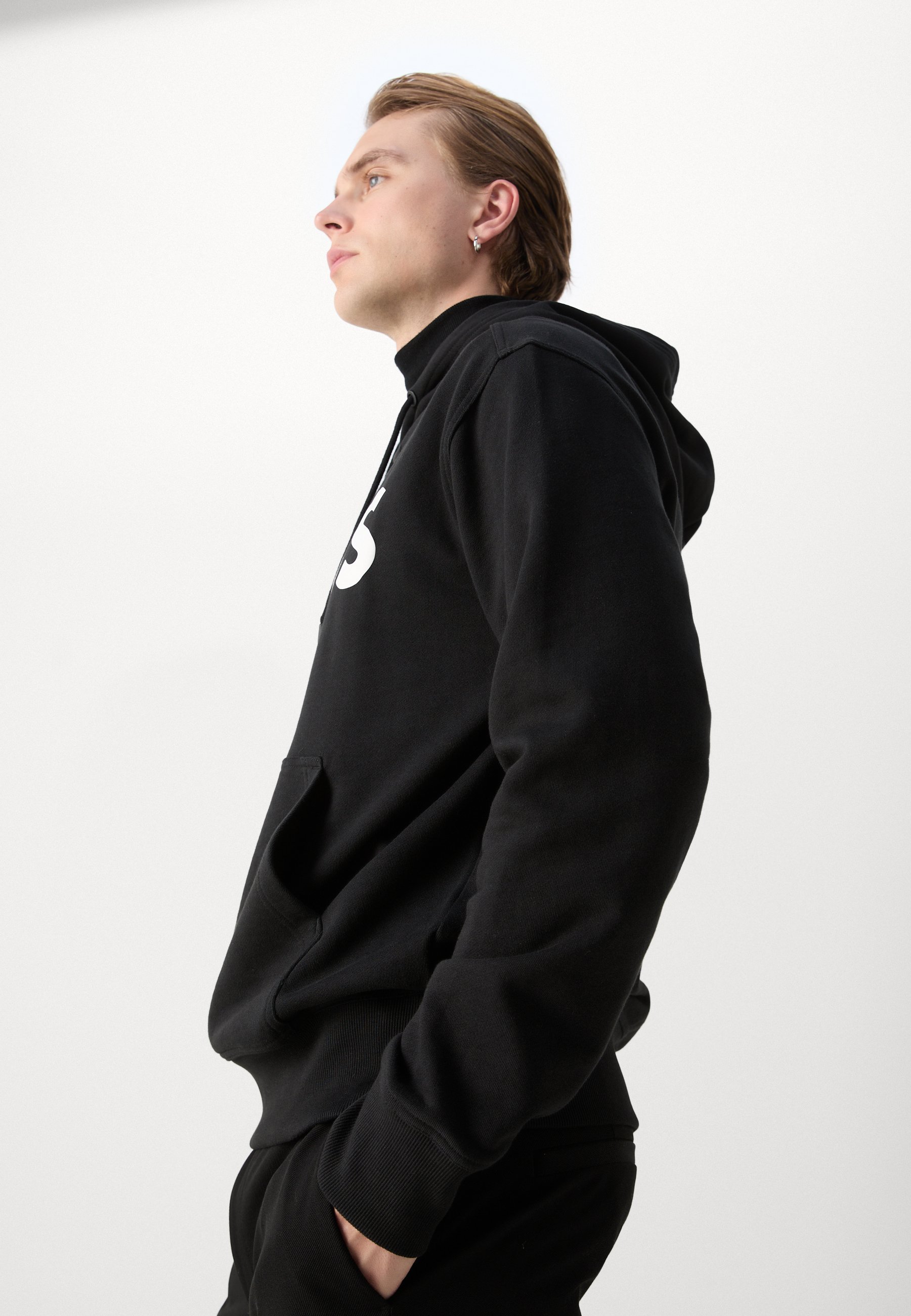 Sweat à capuche BOSS WEBASIC - Noir