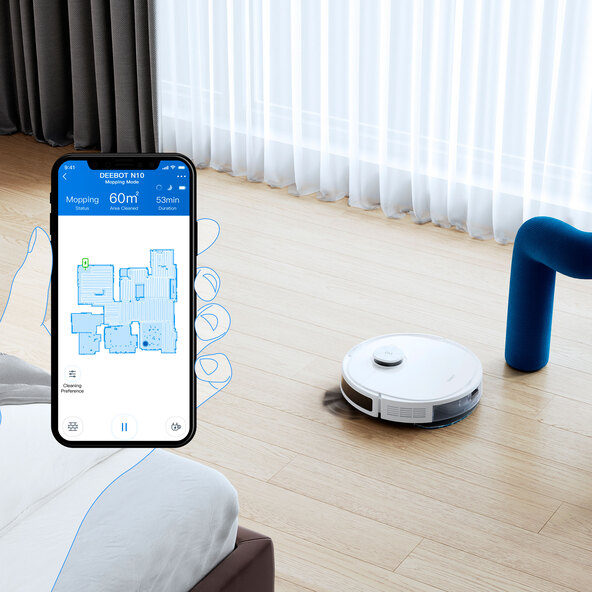 DEEBOT N10 Plus robotdammsugare och mopp med tömningsstation