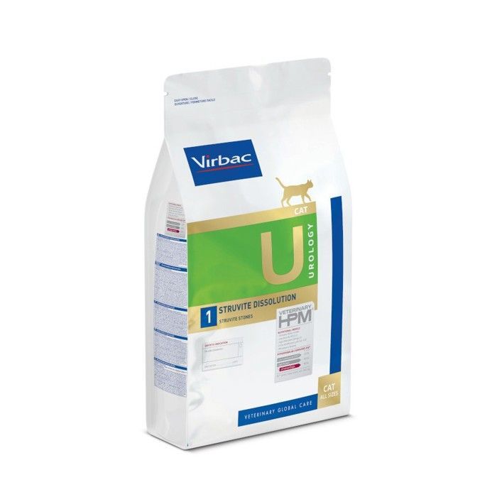 Alimento seco HPM Urology Struvite Dissolution - VIRBAC - Para gatos - 3 kg