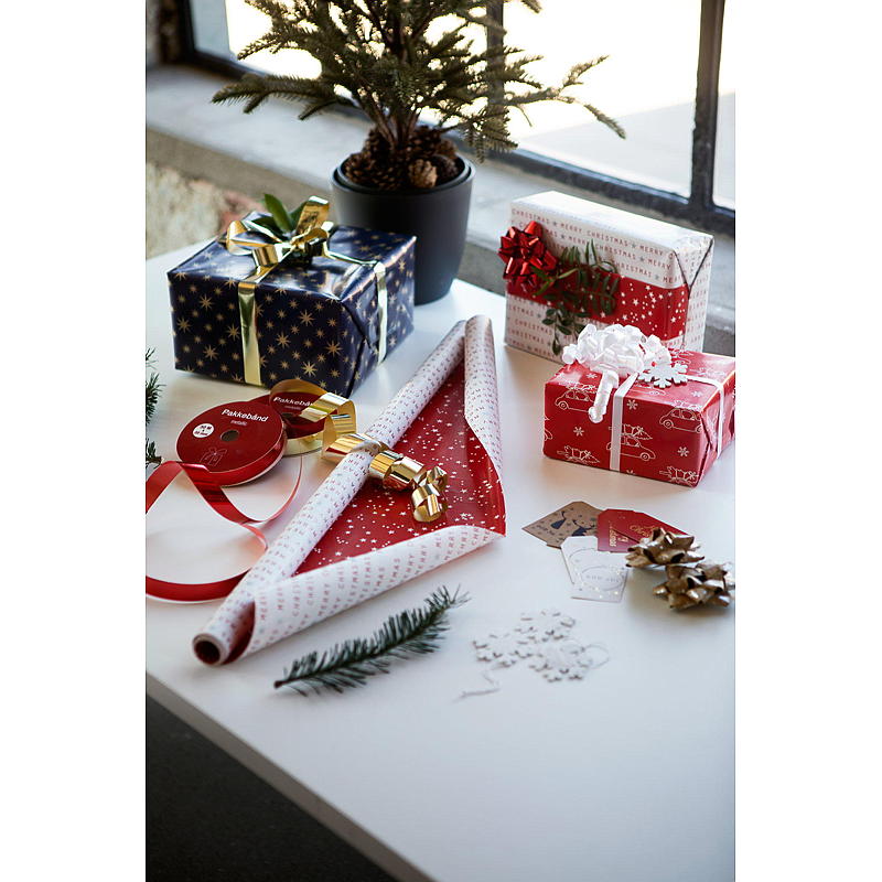 Weihnachtspapier für Zuhause, 5 m x 70 cm, doppelseitig