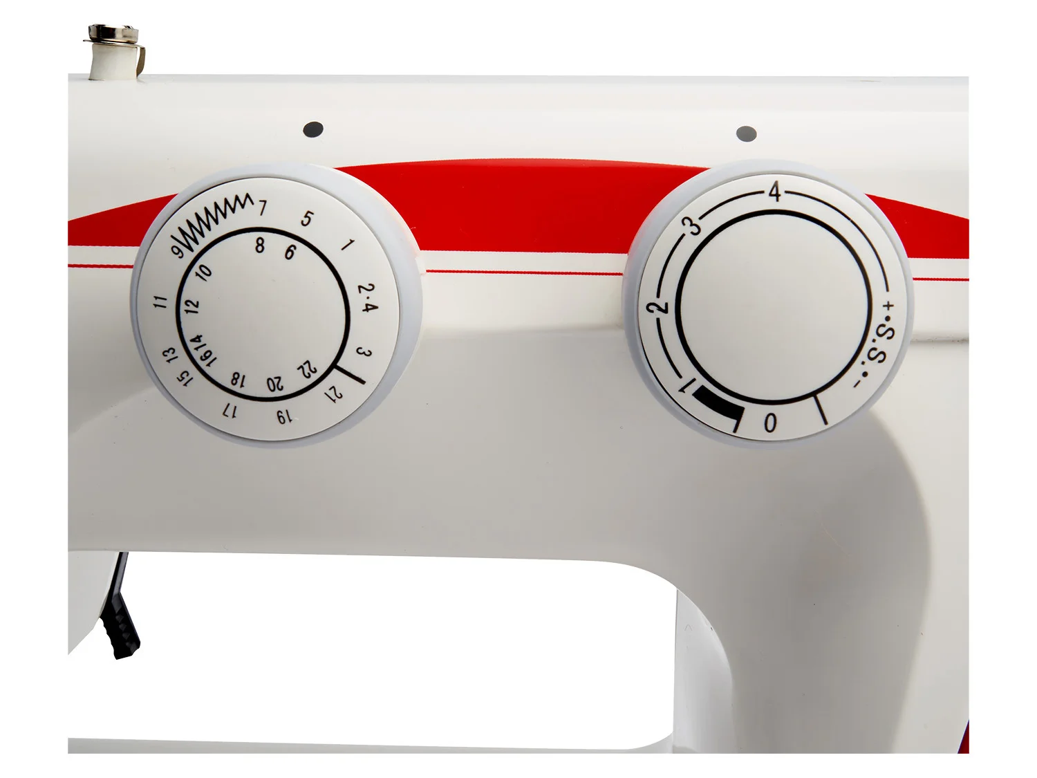 SALCO free-arm sewing machine with 26 stitch programs