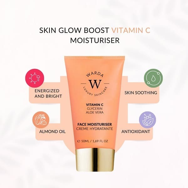 Crema idratante Warda Skin Glow Boost con vitamina C, 50 ml