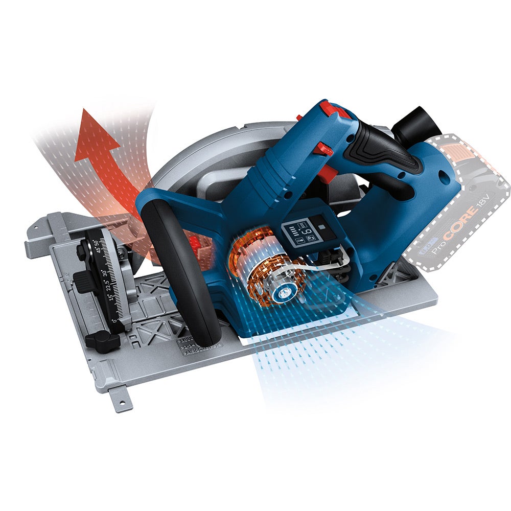 BOSCH 18V BITURBO Akku-Kreissäge 184mm Skin GKS 18V-68 GC 06016B5140