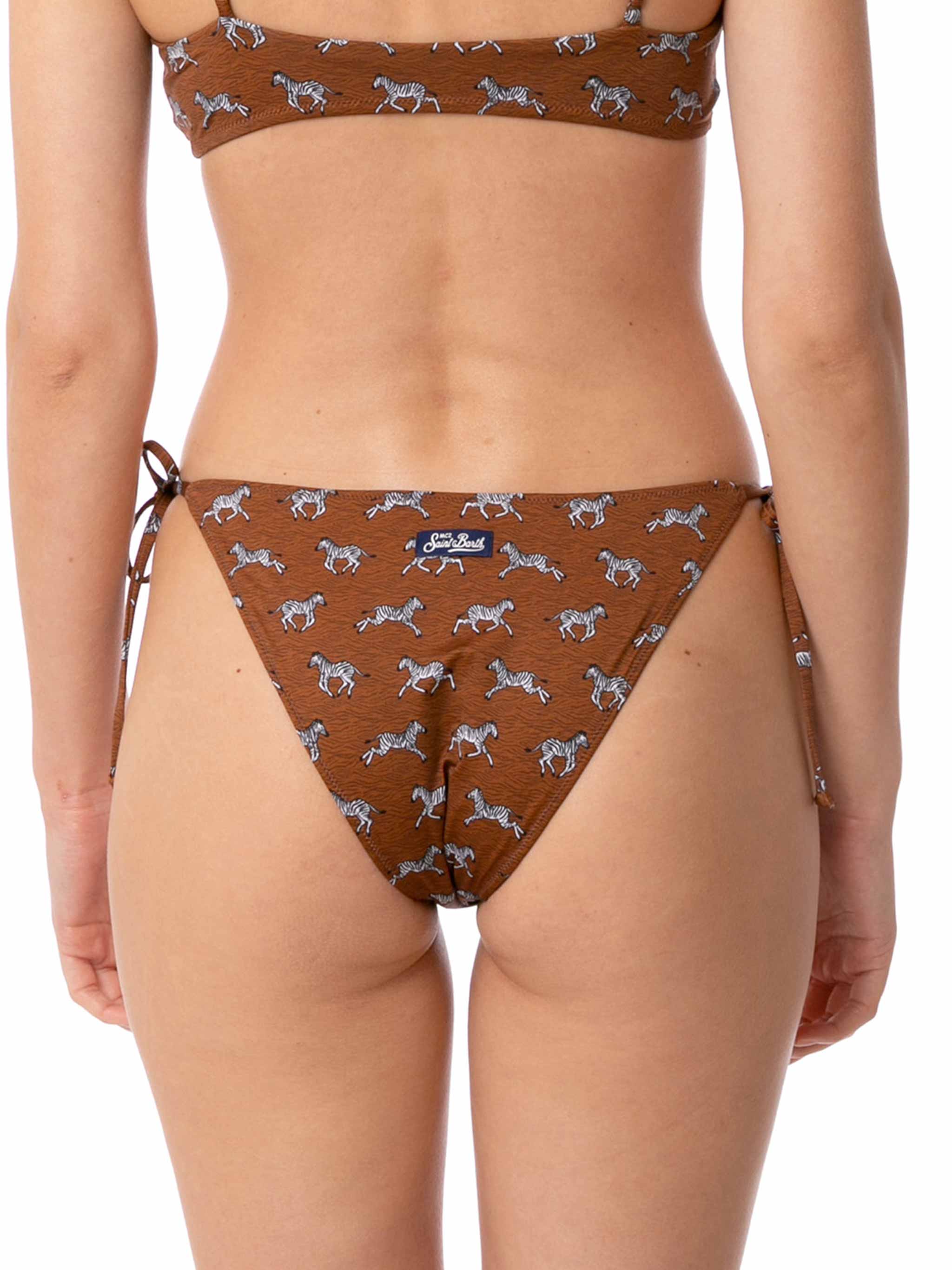 Dameszwembroekje met zebraprint