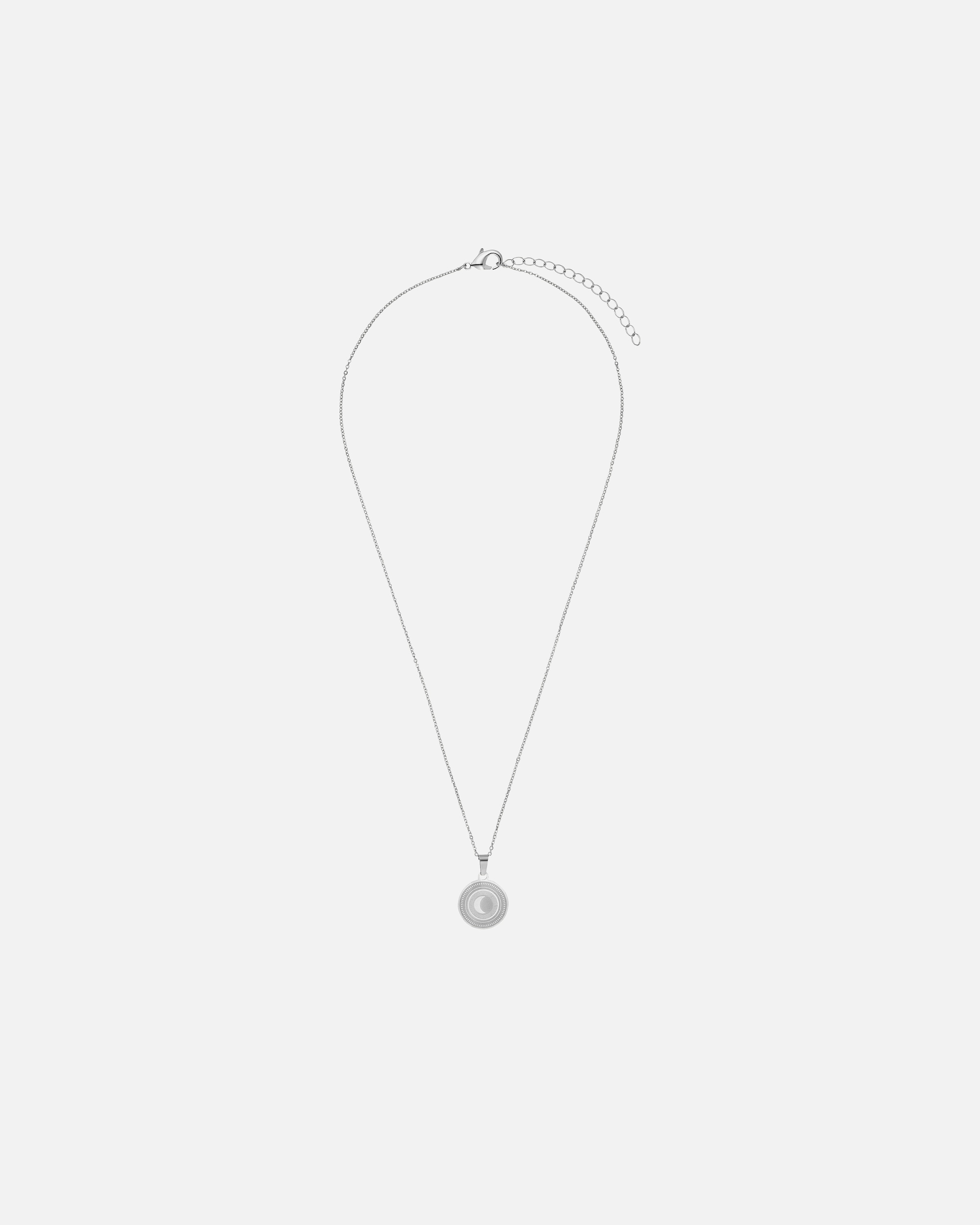 Heideman Collier Moon couleur argentée polie