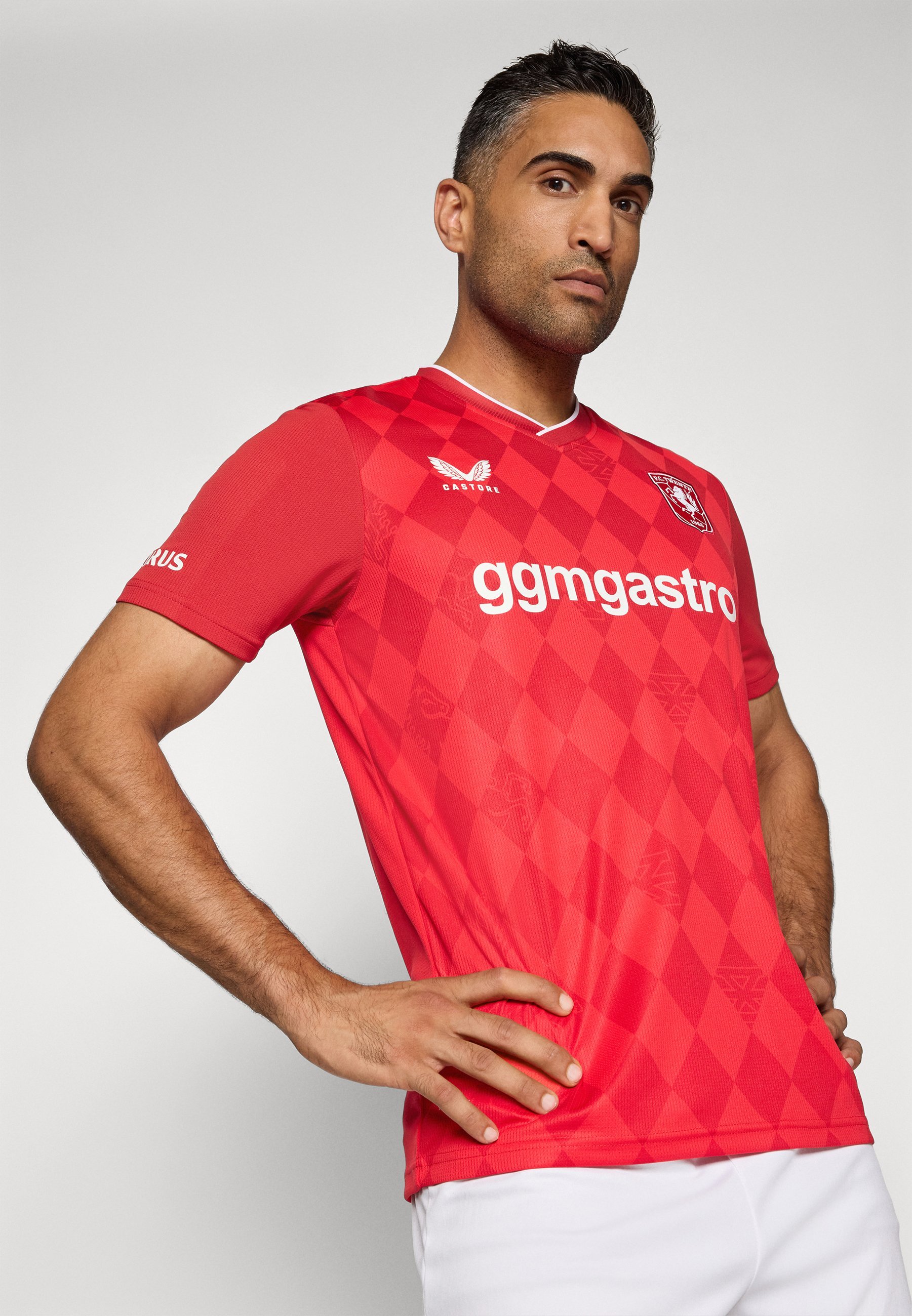Maillot domicile manches courtes Castore FC TWENTE - Vêtements du club - rouge tomate/ruban