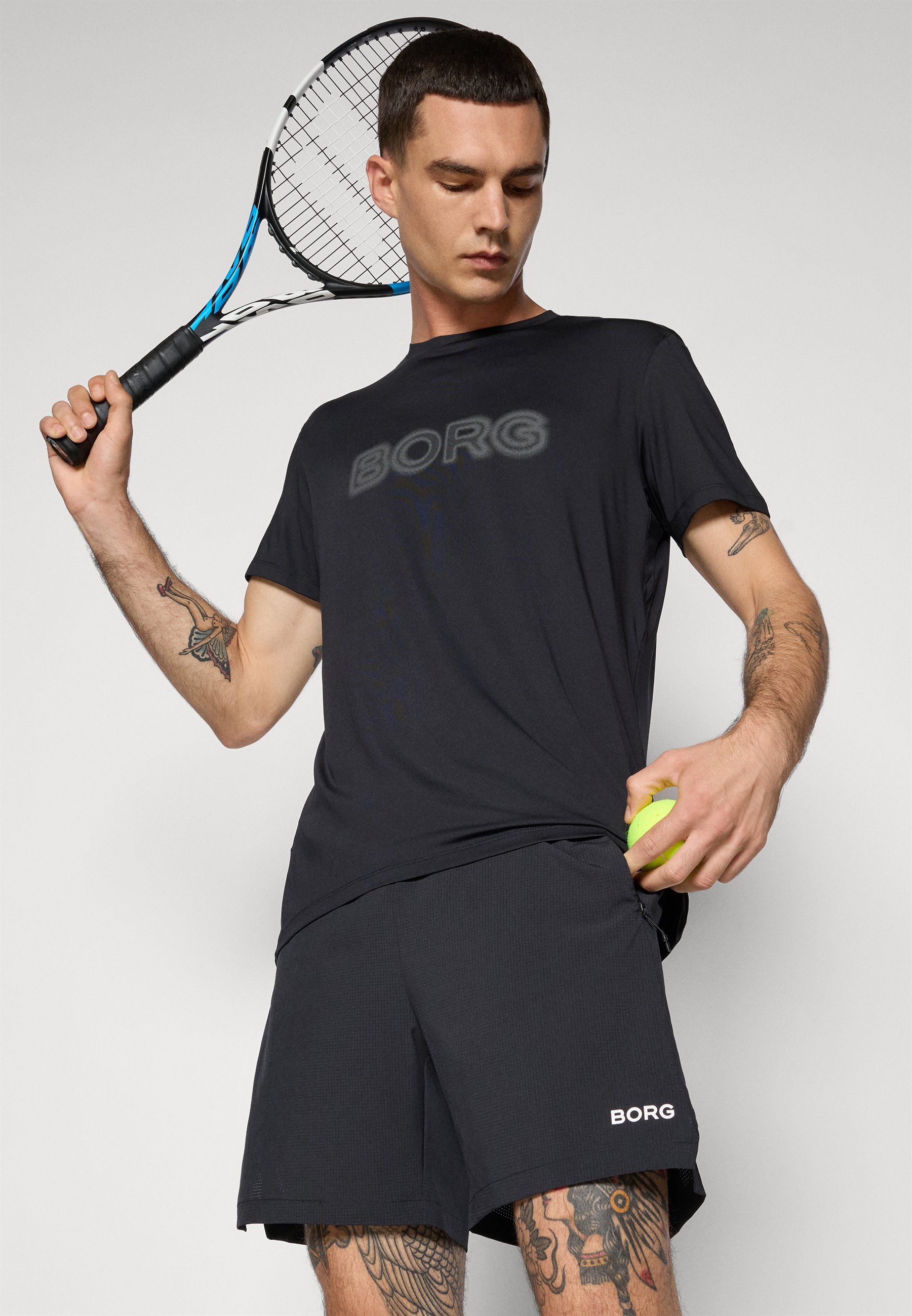 Björn Borg GRAPHIC - Sport T-shirt - zwarte schoonheid
