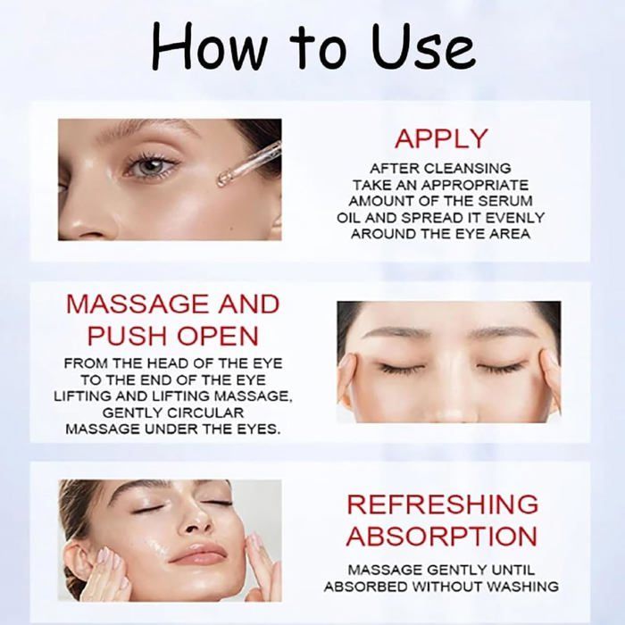 Anti-Wrinkle Essential Oil with Vitamin C & Lutein, Essential Rollerball for Face and Eyes, Moisturizing and Firming, Reduces Wrinkles
