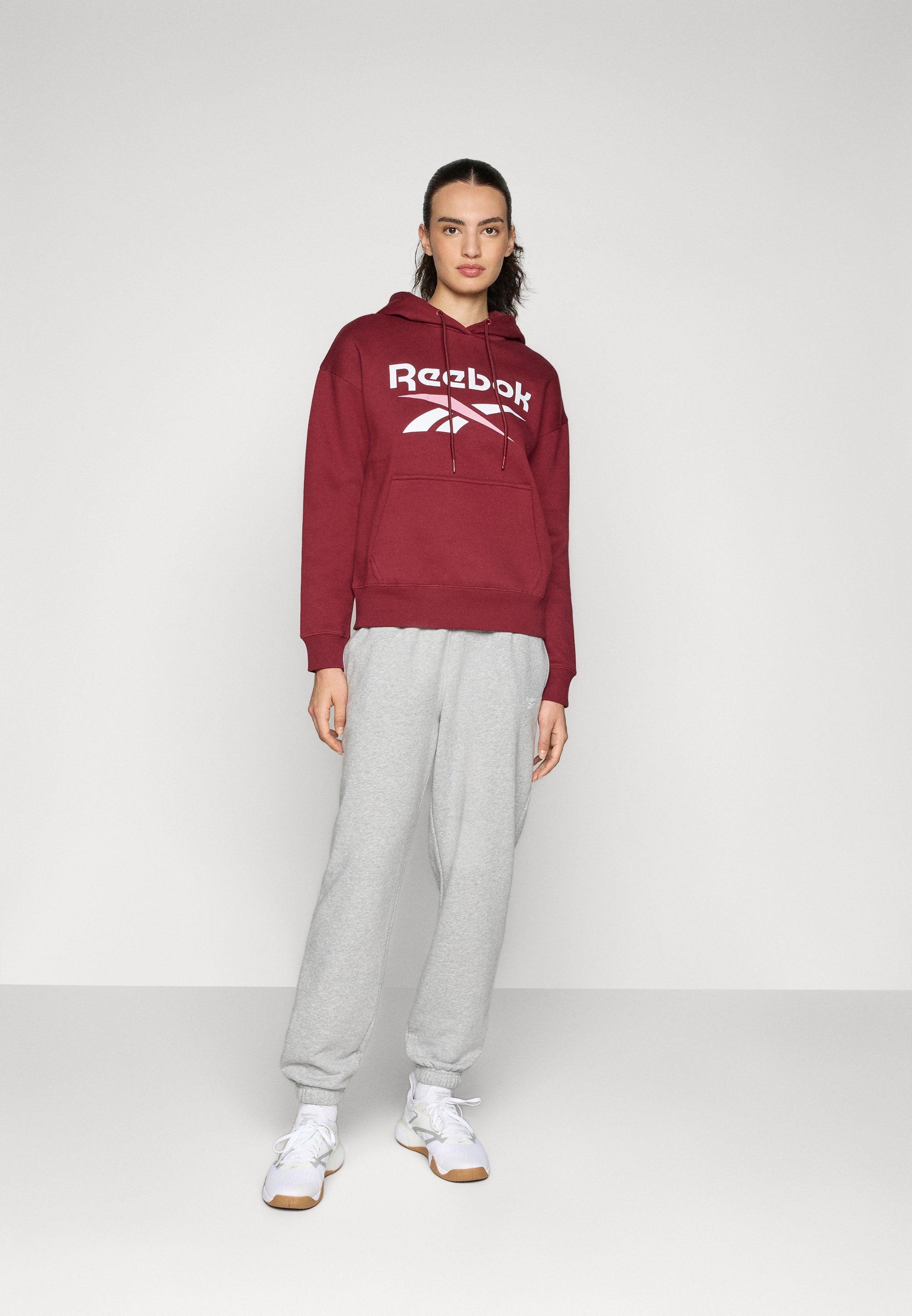 Reebok COLOR LOGO HOODIE - Hoodie - klassiek bordeauxrood