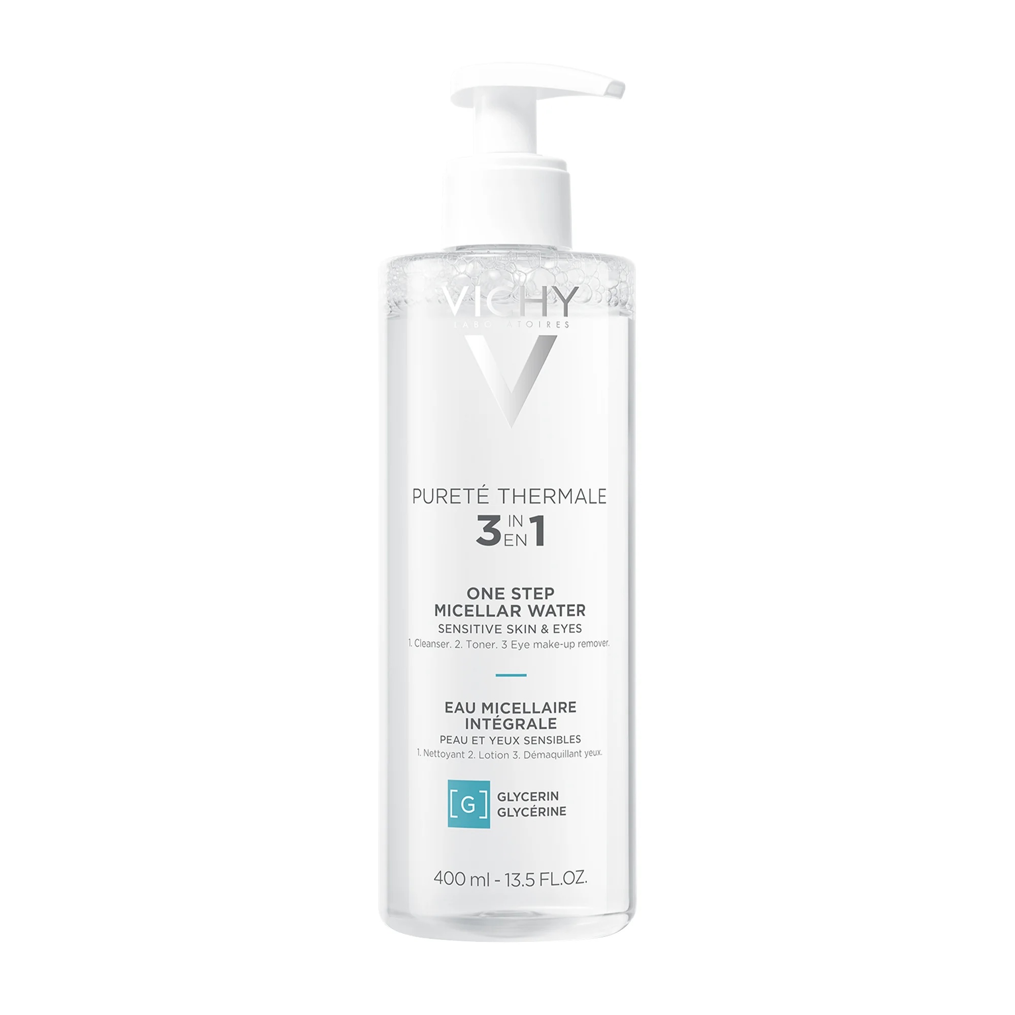 VICHY Vichy Pureté thermaal mineraal micellair water 400 ml voor de gevoelige huid
