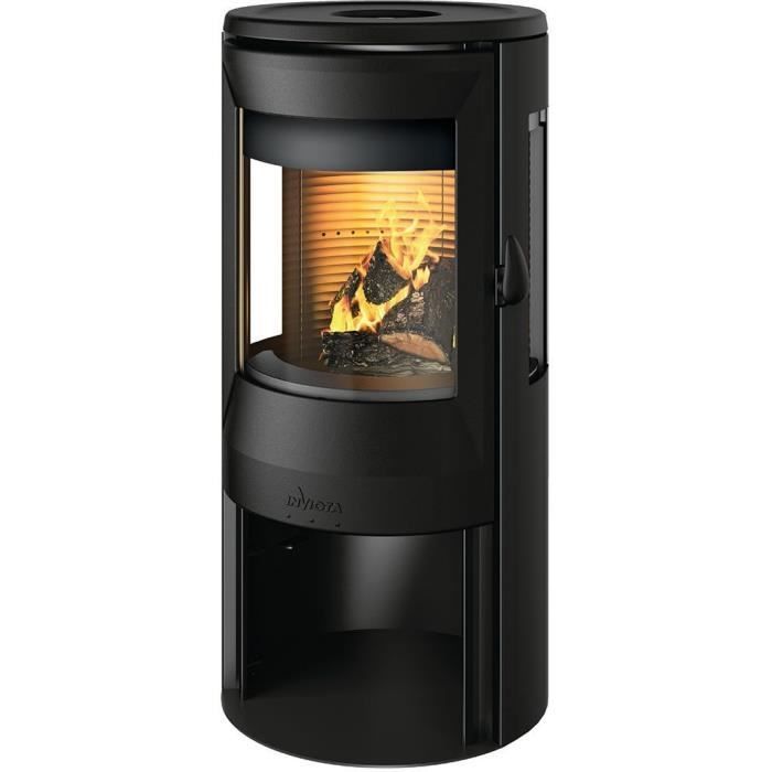 Brændeovn - INVICTA - Neosen Plus 3-lags glasdør, tilslutningsbar - 8 kW - 40 cm brænde