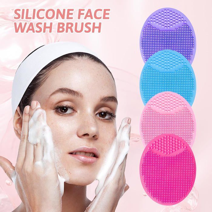 Set mit 4 weichen Silikon-Gesichtsreinigungsbürsten, Anti-Aging-Peeling-Porenreiniger, sanfte Massage