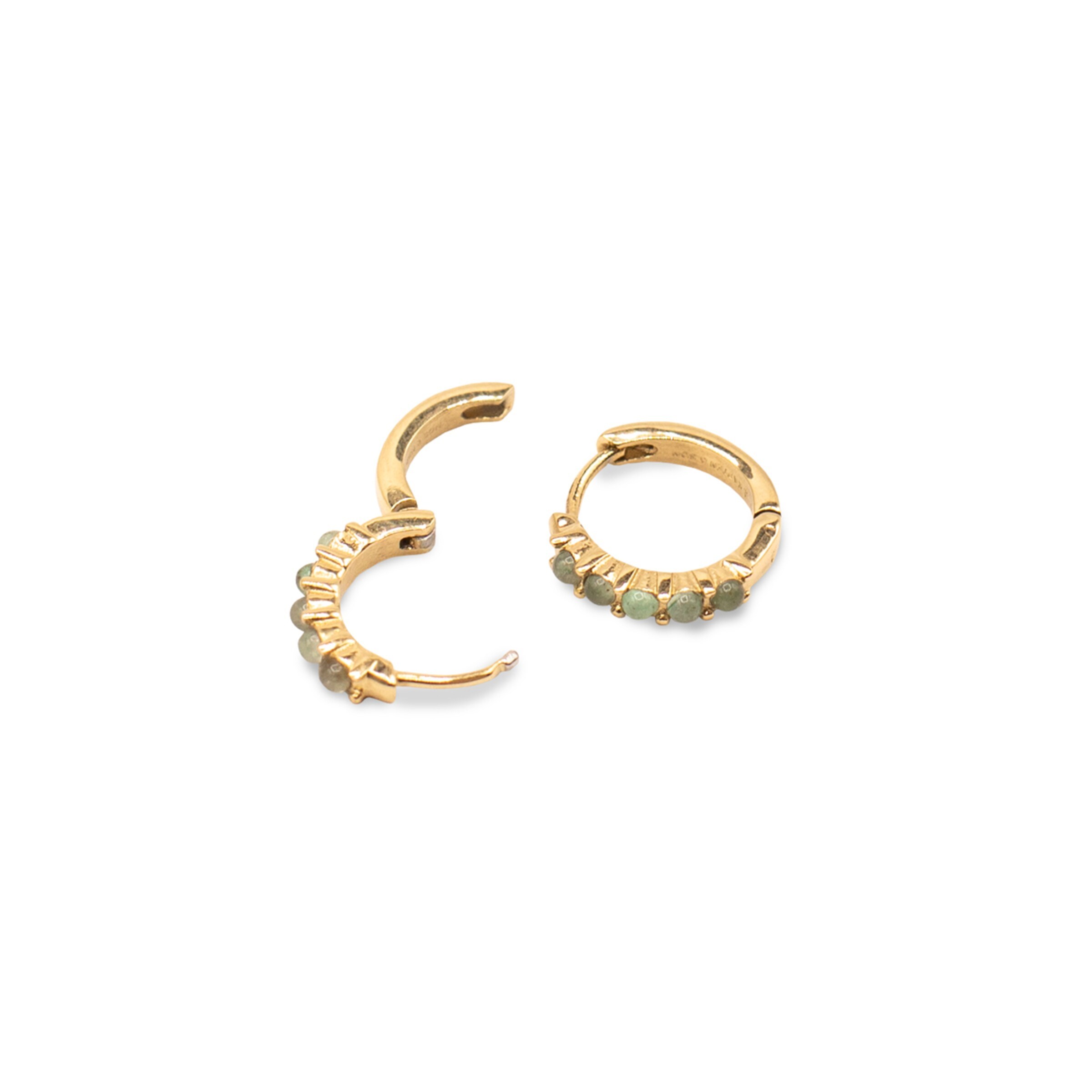 Boucles d'oreilles créoles Harmonie Stone Or