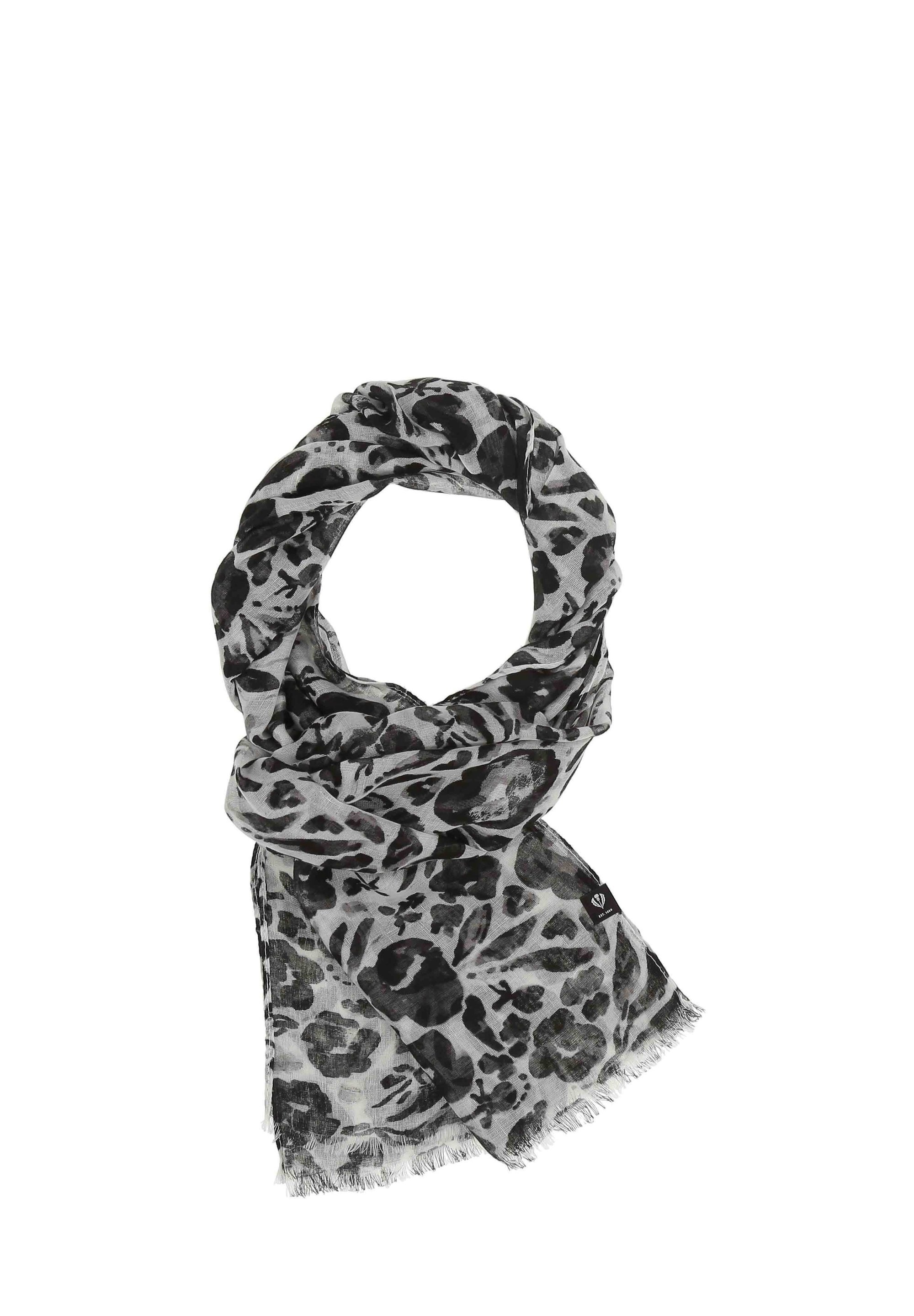 FRAAS FLORAL - Sjaal - zwart wit