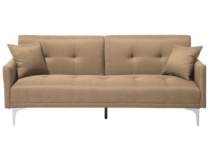 Sofa rozkładana LUCAN Piaskowy dla 3 osób