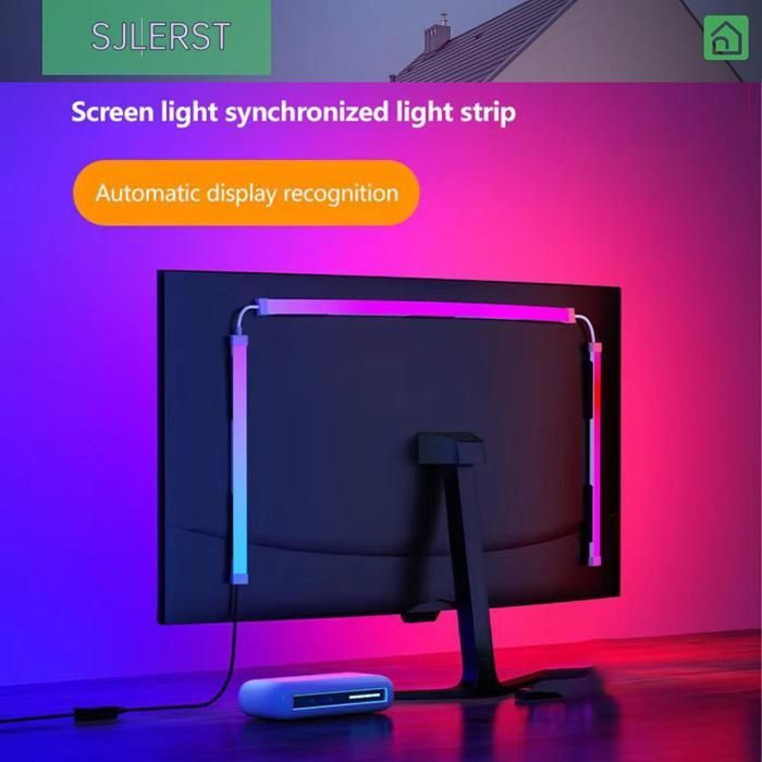 Striscia luminosa per computer sjlerst, striscia luminosa a LED per monitor Breflights, striscia luminosa per sincronizzazione schermo videoproiettore