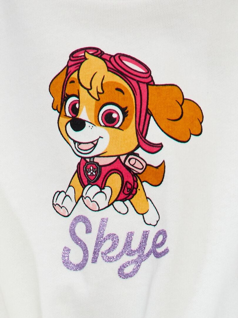 Paw Patrol sweatshirt met ronde hals - wit