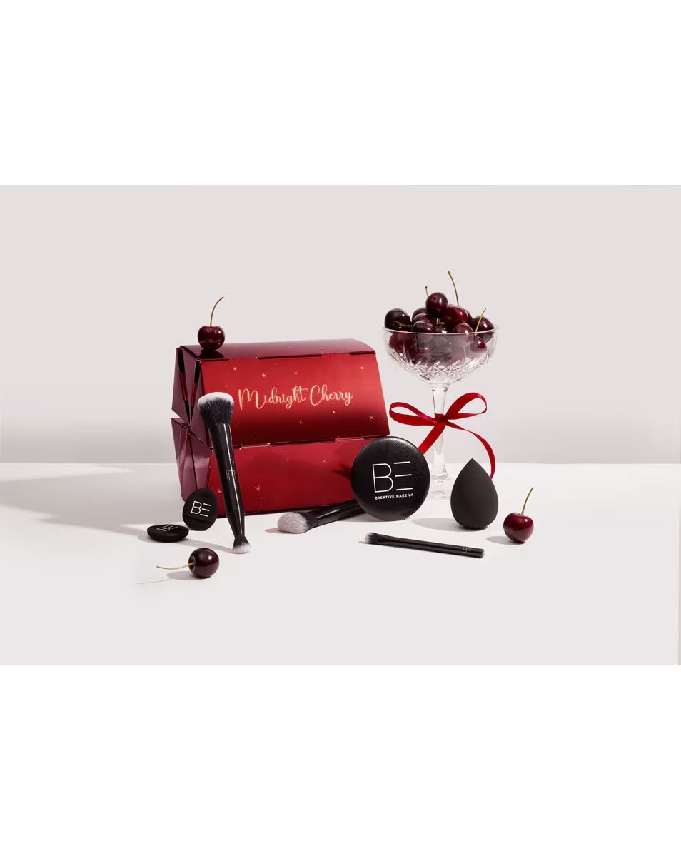 BE CREATIVE MAKE UP Σετ μίνι πινέλων Midnight Cherry Collection