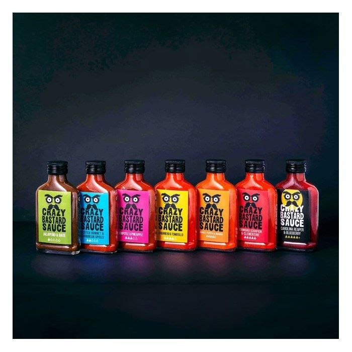 Coffrets à offrir - Crazy Bastards Sauce : 7 sauces piquantes Crazy Bastards