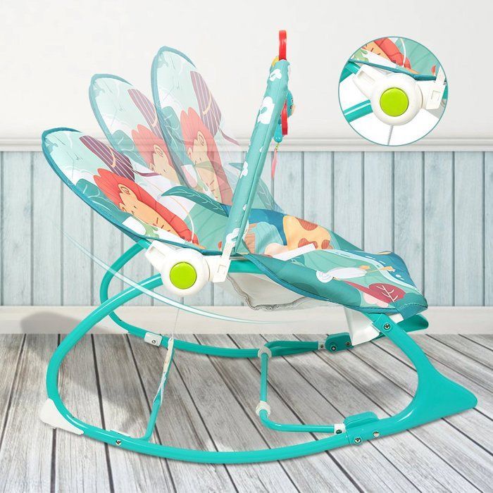 Sdraietta MIPAN per neonati - Sdraietta morbida Balance - Con arco giochi + musica + vibrazione - Per la nascita - 13 mesi - Blu