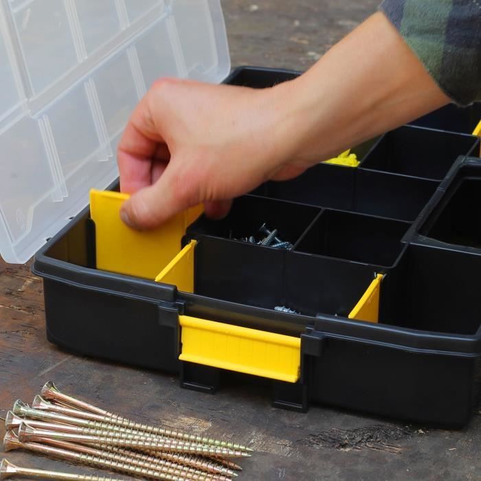 Organizador - STANLEY - 1-97-483 - con separadores extraíbles - 14 compartimentos - Sortmaster Junior