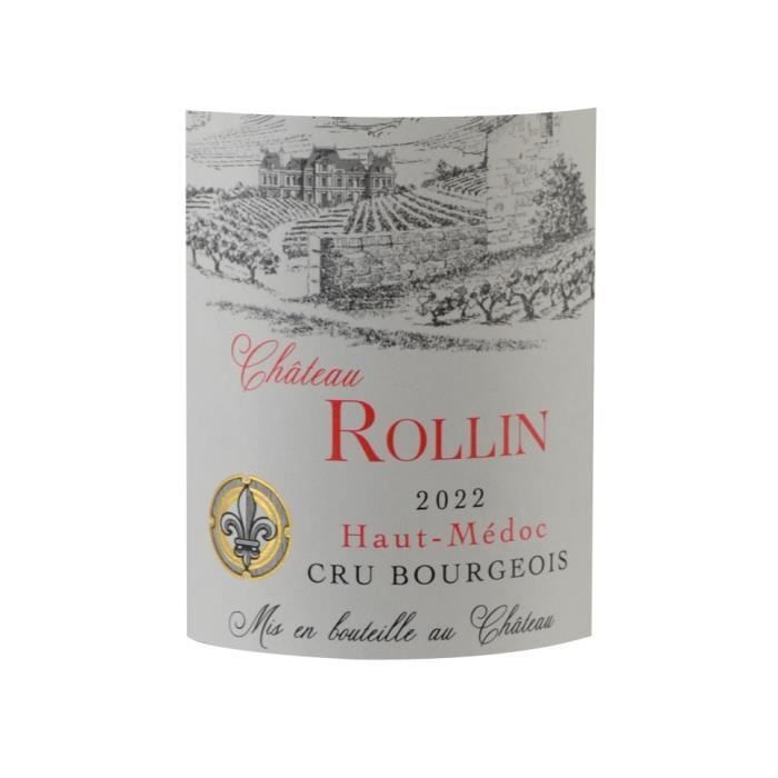 Château Rollin 2022 Haut-Médoc Cru Bourgeois - Vino tinto del suroeste de Francia