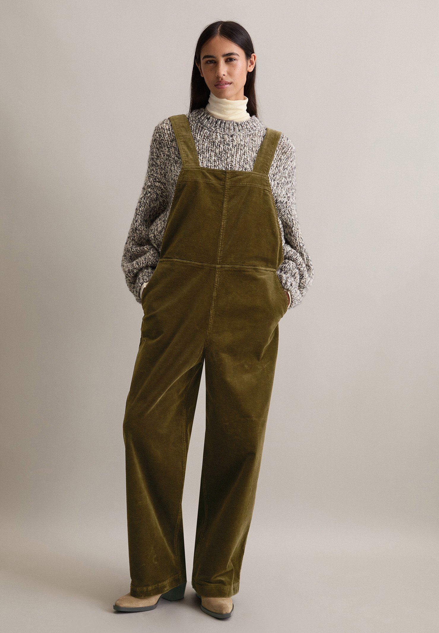 Marc O'Polo Jeans-Overalls - Latzhose - glänzende Holzoptik