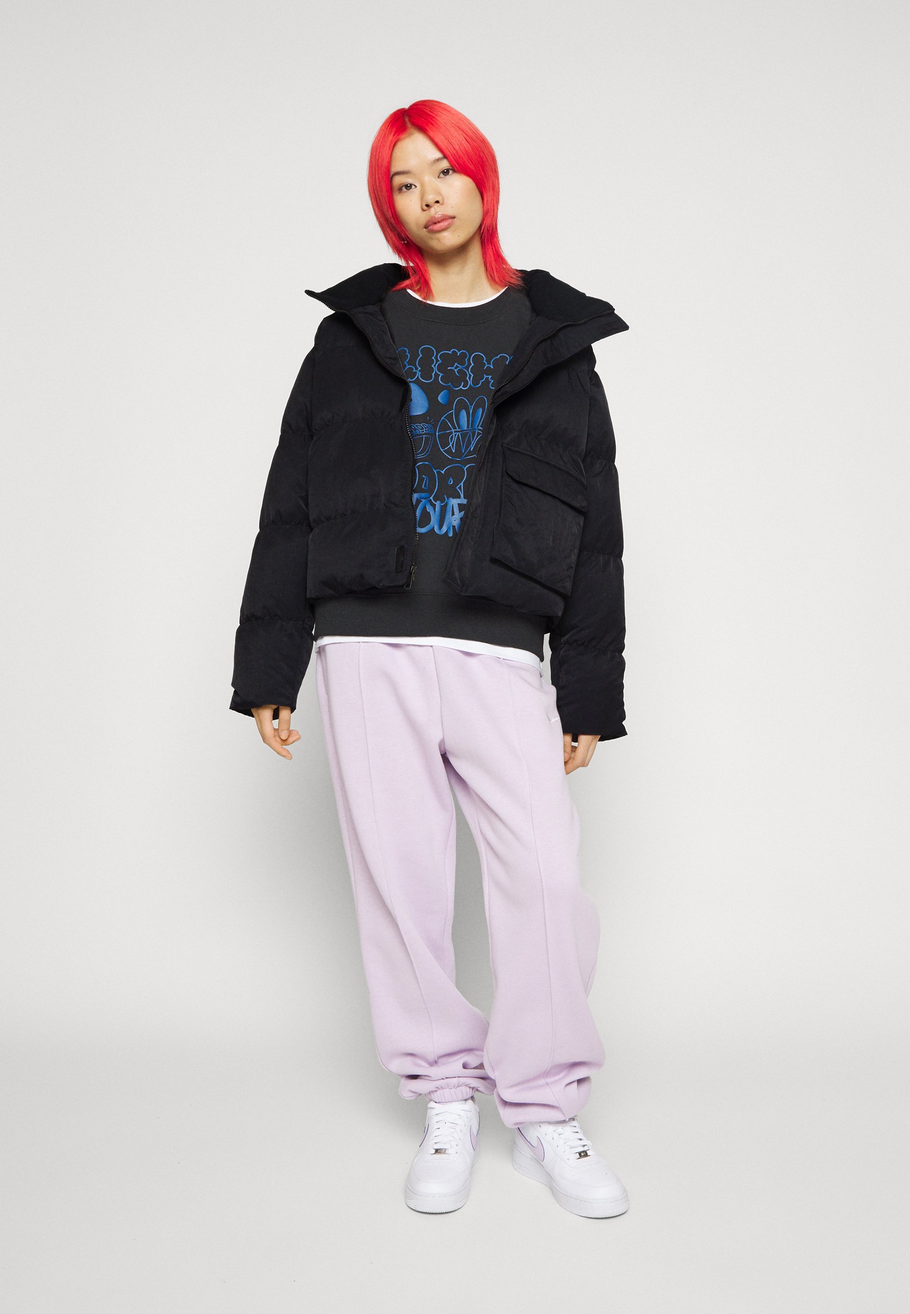 Jordan WJ FLIGHT PUFF CORE JKT - Winterjacke - schwarz/weiß