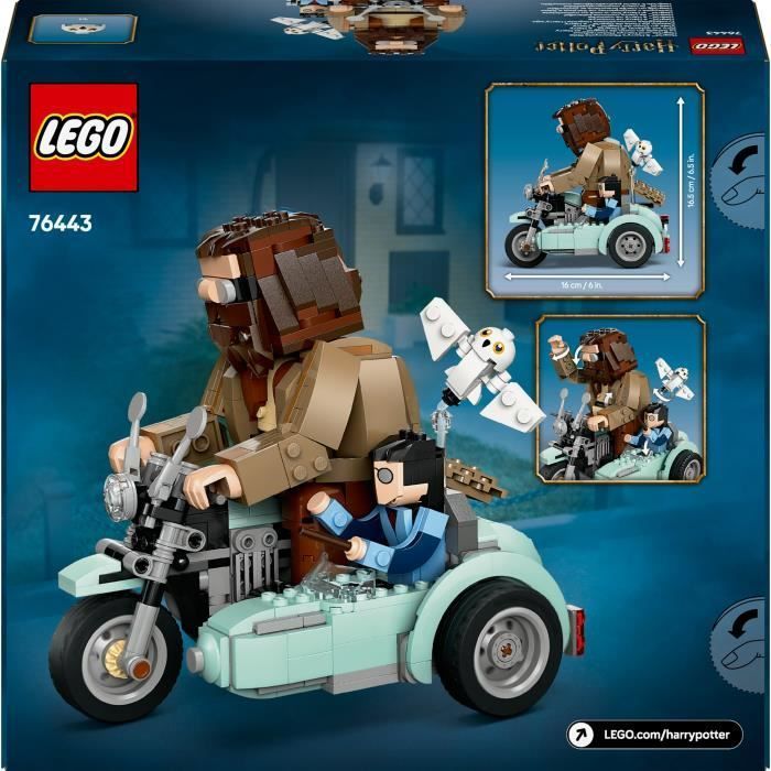 LEGO Harry Potter 76443 Hagrid and Harry's Motorcycle Ride - Building Set for Ages 9+