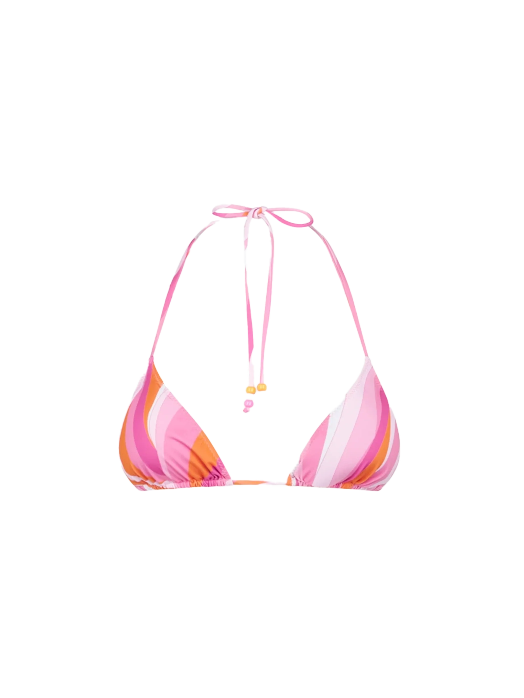 Dames triangelbikinitopje met golfprint