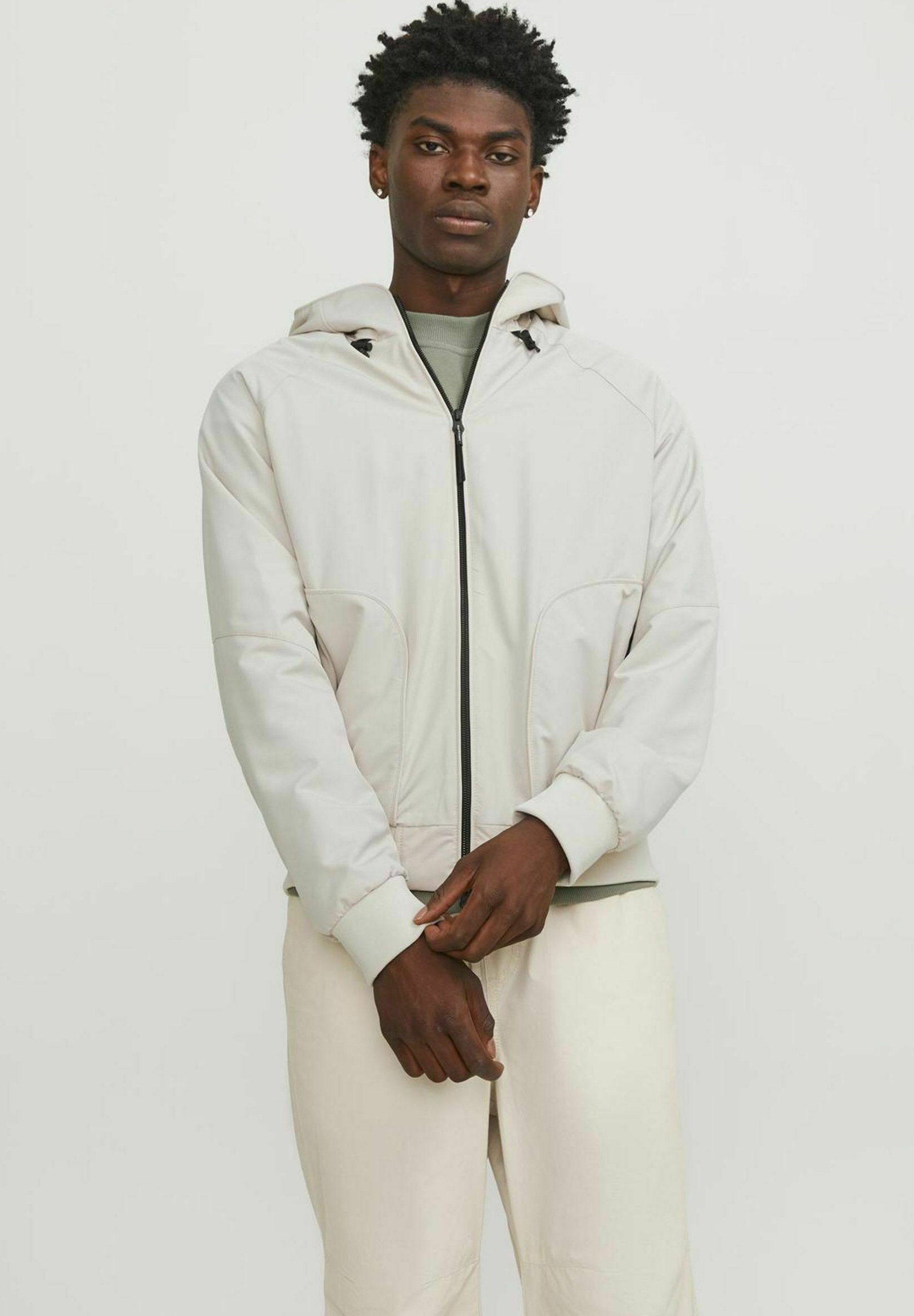Jaqueta Jack & Jones ZIPPER - Outdoor - Moonbeam