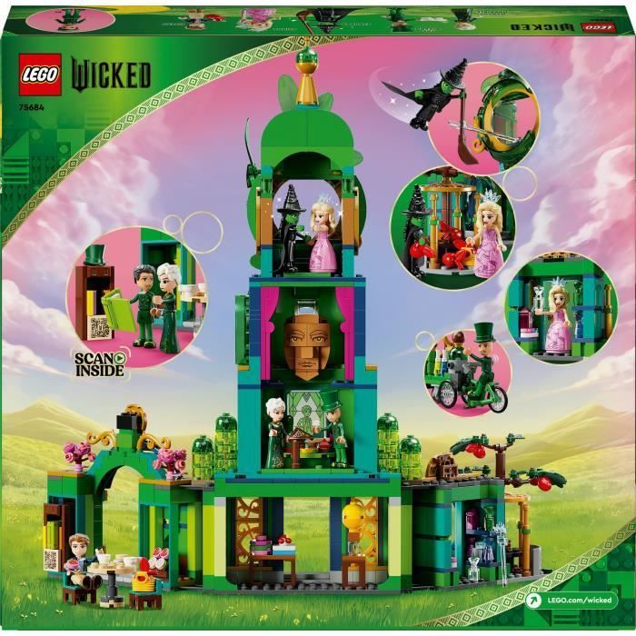 LEGO® Wicked 75684 Bienvenue à Emerald City - Jouet à Collectionner avec Glinda et Elphaba