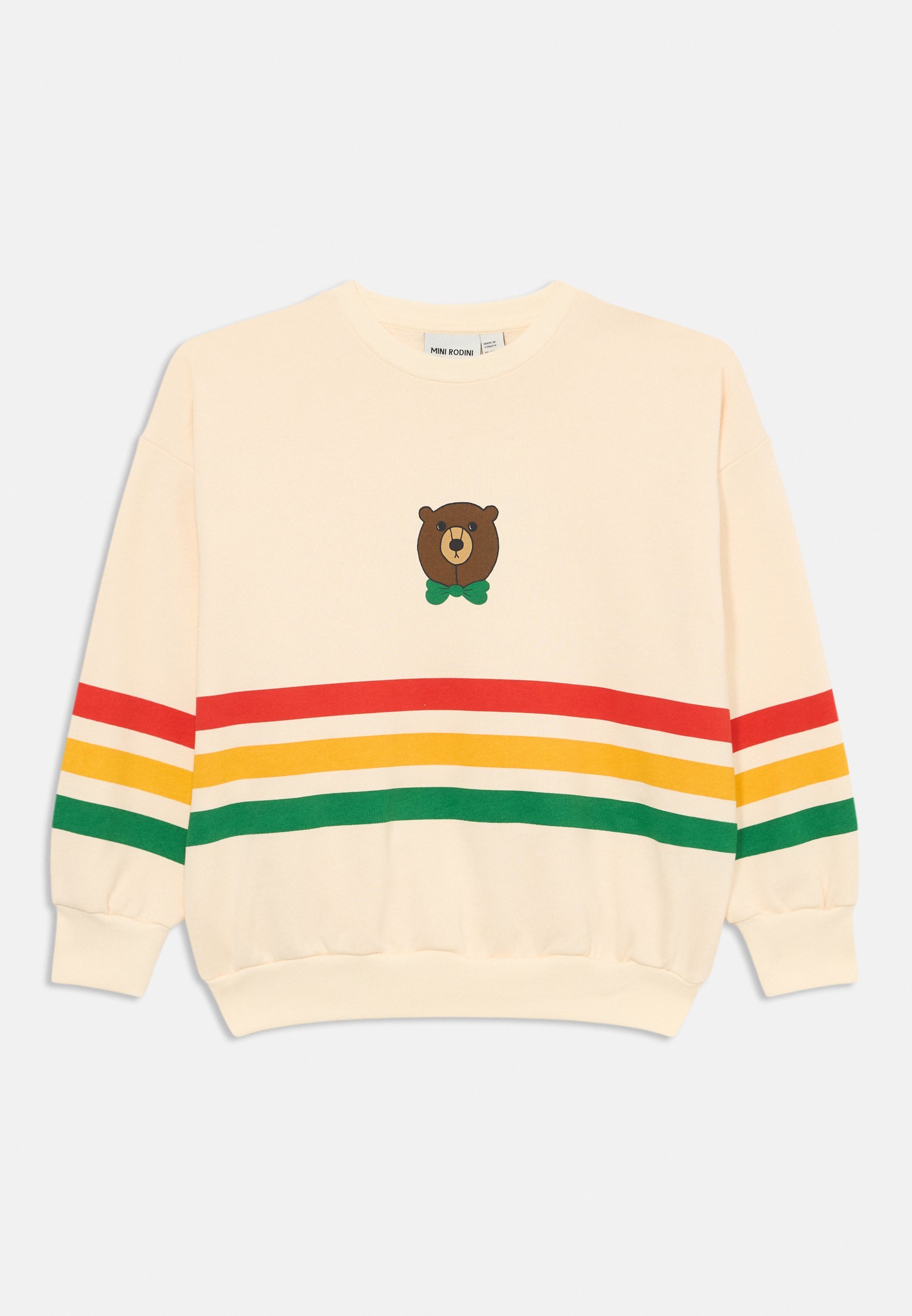 Mini Rodini BÄRENSTREIFEN UNISEX - Sweatshirt - cremeweiß