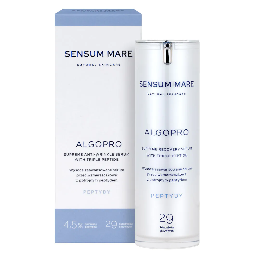 Sensum Mare Algopro Wysoce zaawansowane serum przeciwzmarszczkowe z potrojnym peptydem 4,5% 30ml
